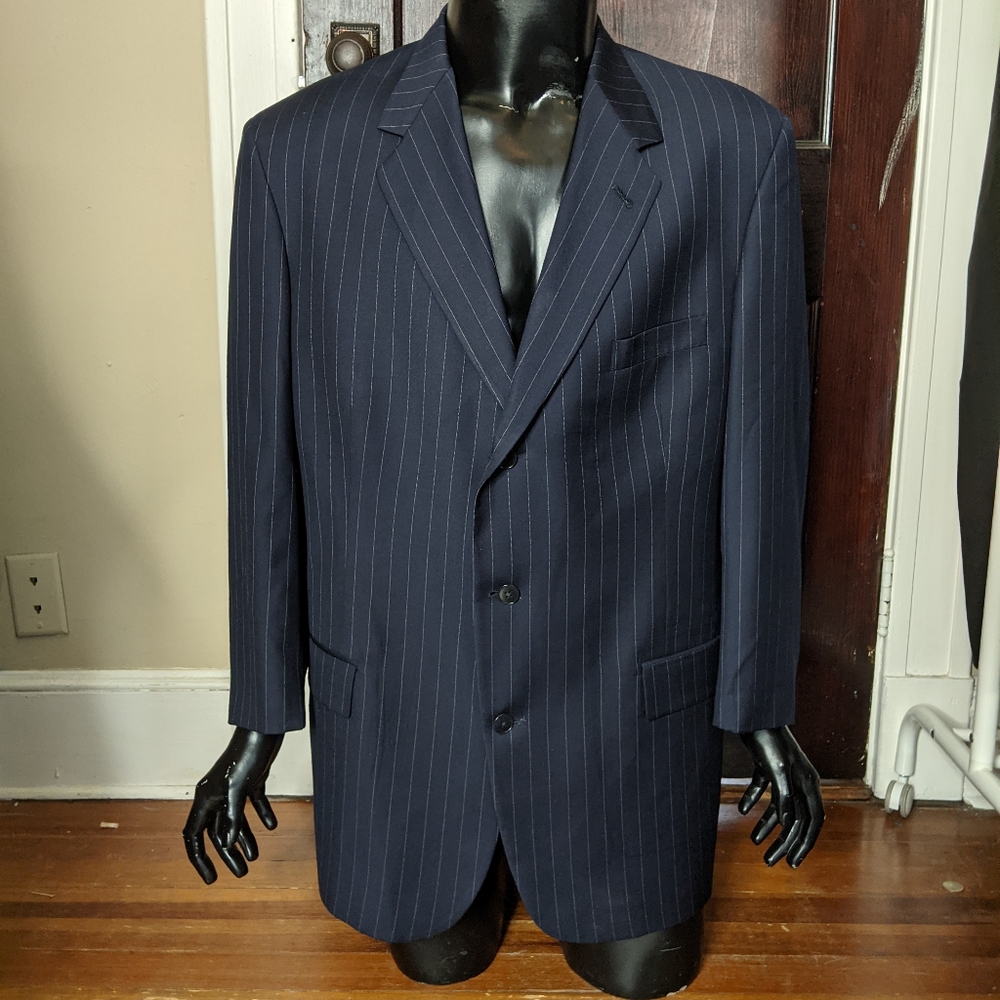 Pringle navy pinstriped blazer jacket